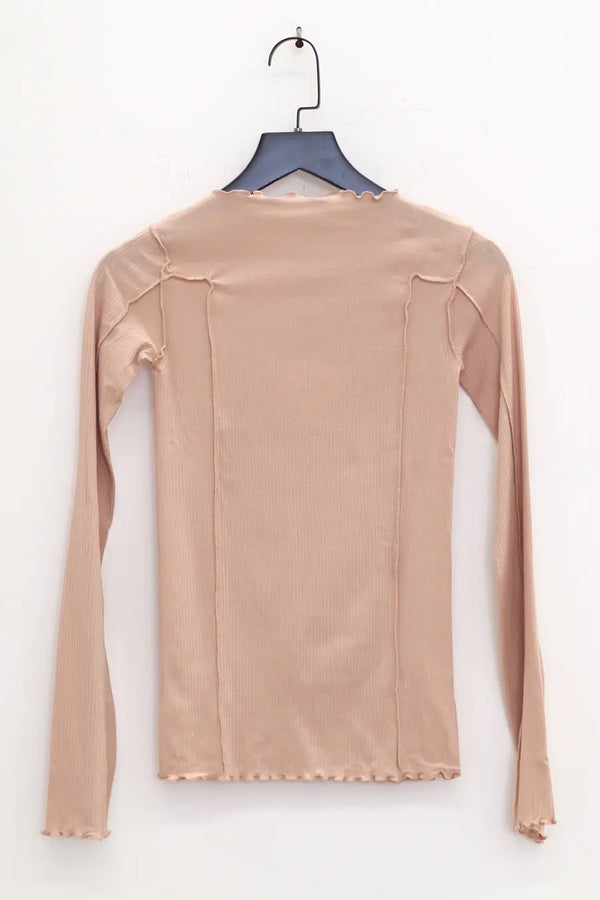 BASERANGE Long Sleeve T-Shirt TTML Collection Ribbed Cotton Portugal BAS-TTML-RB-SP24-HAPTIC